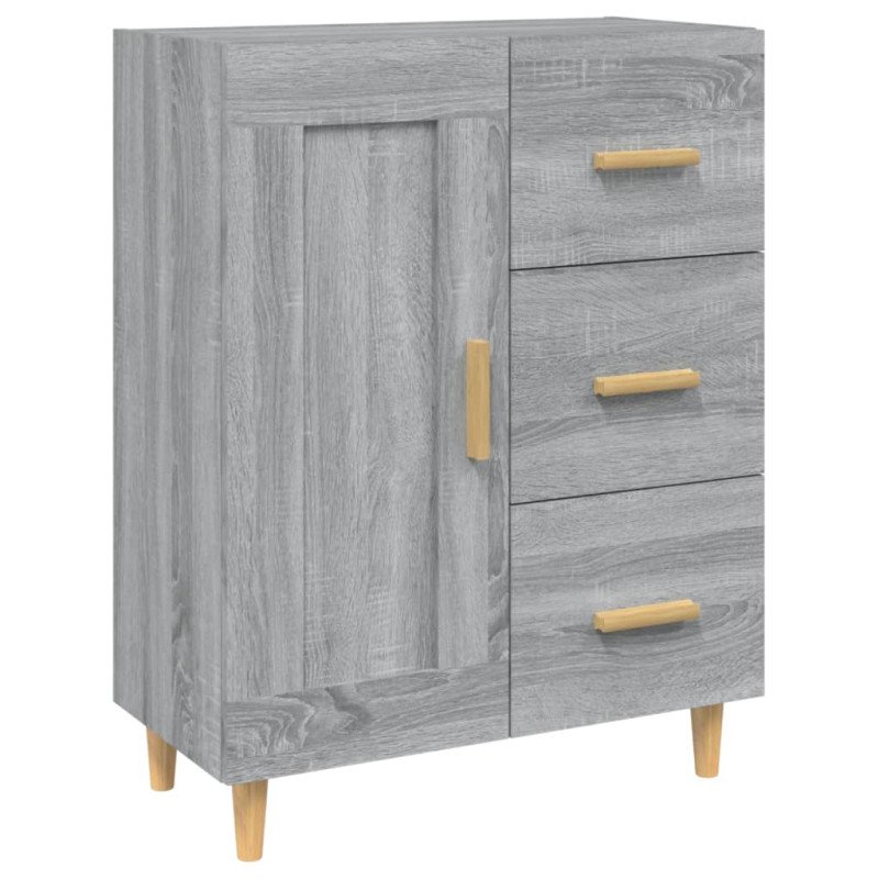 vidaXL Komoda sivý dub sonoma 69,5x34x90 cm spracované drevo