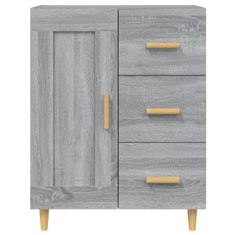 vidaXL Komoda sivý dub sonoma 69,5x34x90 cm spracované drevo