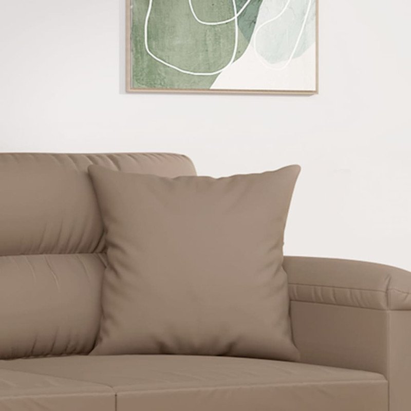 vidaXL Dekoratívne vankúše 2 ks sivohnedé 40x40 cm mikrovláknová látka