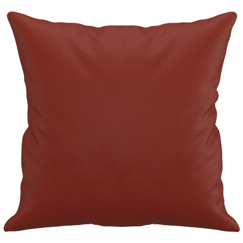 vidaXL Dekoratívne vankúše 2 ks vínové 40x40 cm umelá koža