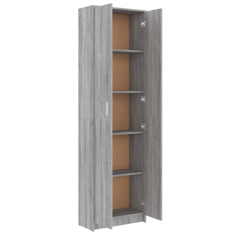 vidaXL Šatník do chodby sivý dub sonoma 55x25x189 cm spracované drevo