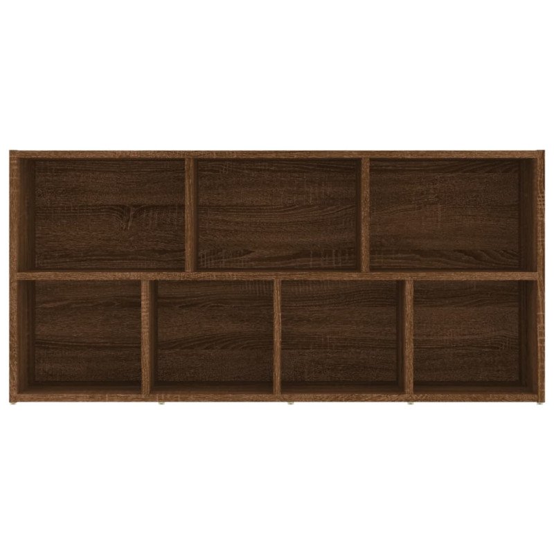 vidaXL Knižnica hnedý dub 50x25x106 cm
