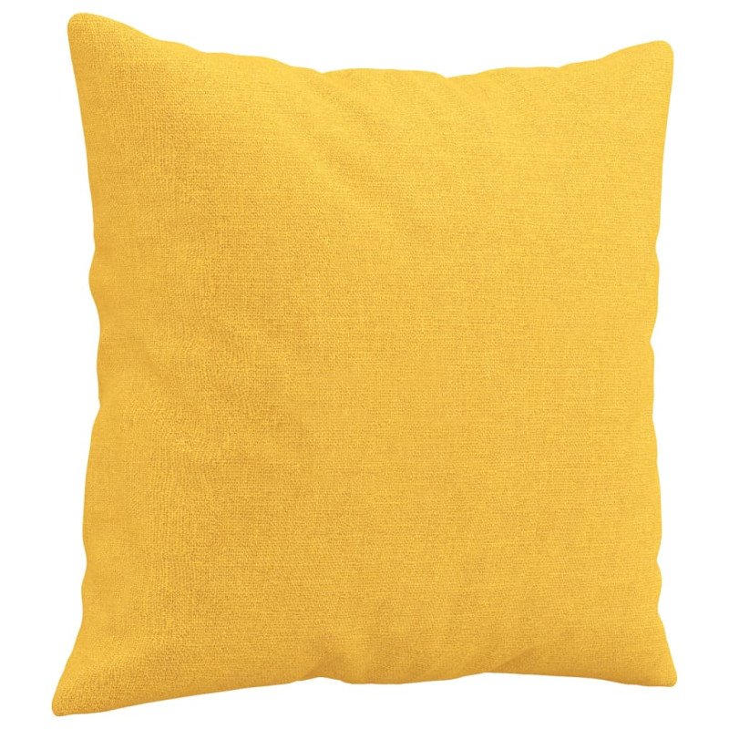 vidaXL Dekoratívne vankúše 2 ks bledožlté 40x40 cm látka