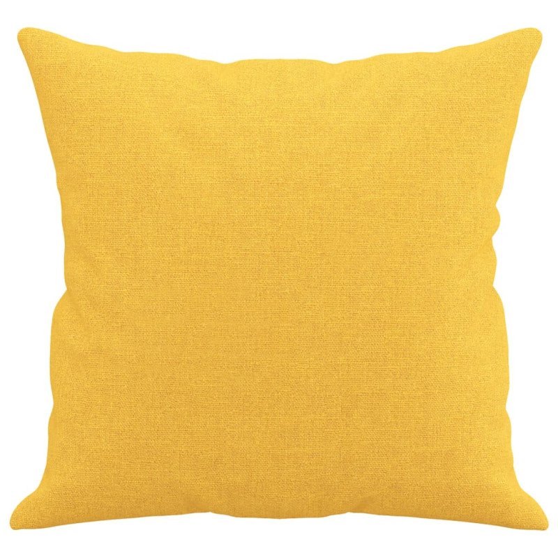 vidaXL Dekoratívne vankúše 2 ks bledožlté 40x40 cm látka