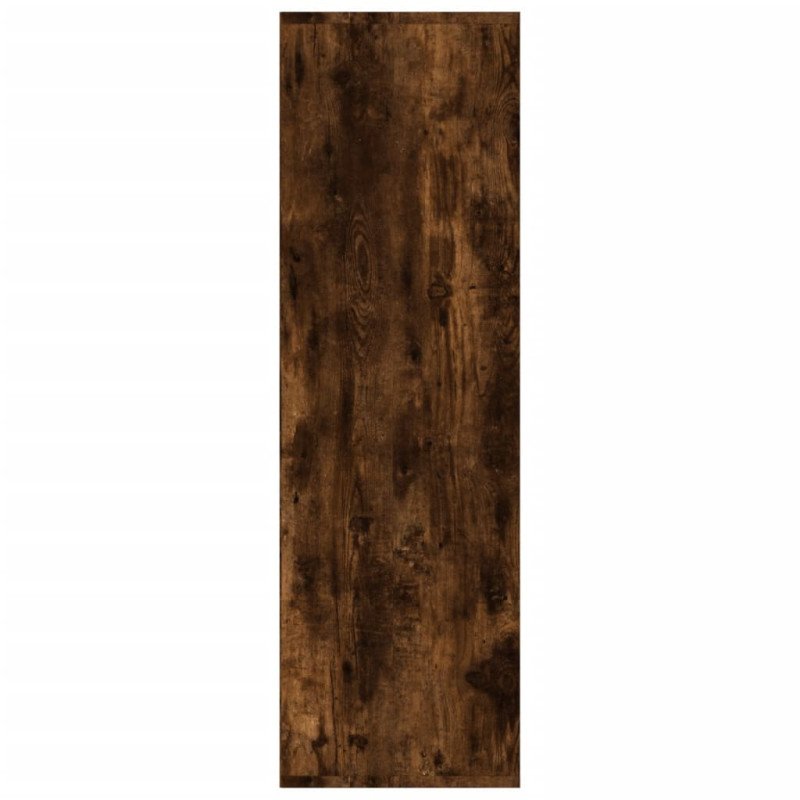 vidaXL Knižnica dymový dub 98x30x98 cm