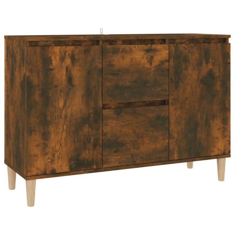 vidaXL Komoda dymový dub 103,5x35x70 cm spracované drevo