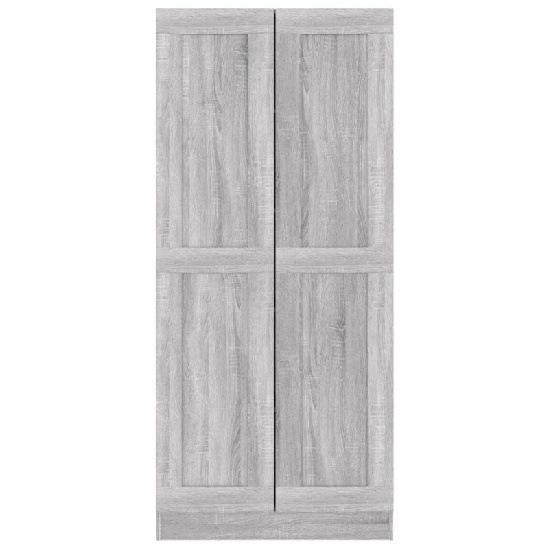 vidaXL Knižnica sivý dub sonoma 82,5x30,5x185,5 cm spracované drevo