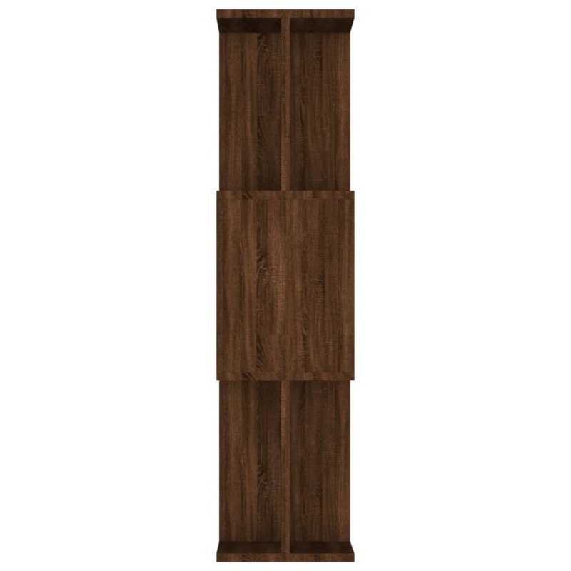 vidaXL Knižnica/priehradka hnedý dub 80x24x96 cm spracované drevo