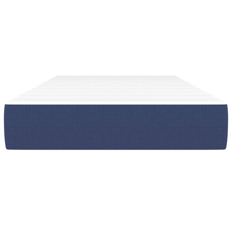 vidaXL Matrac s taštičkovými pružinami modrý 90x190x20 cm látka