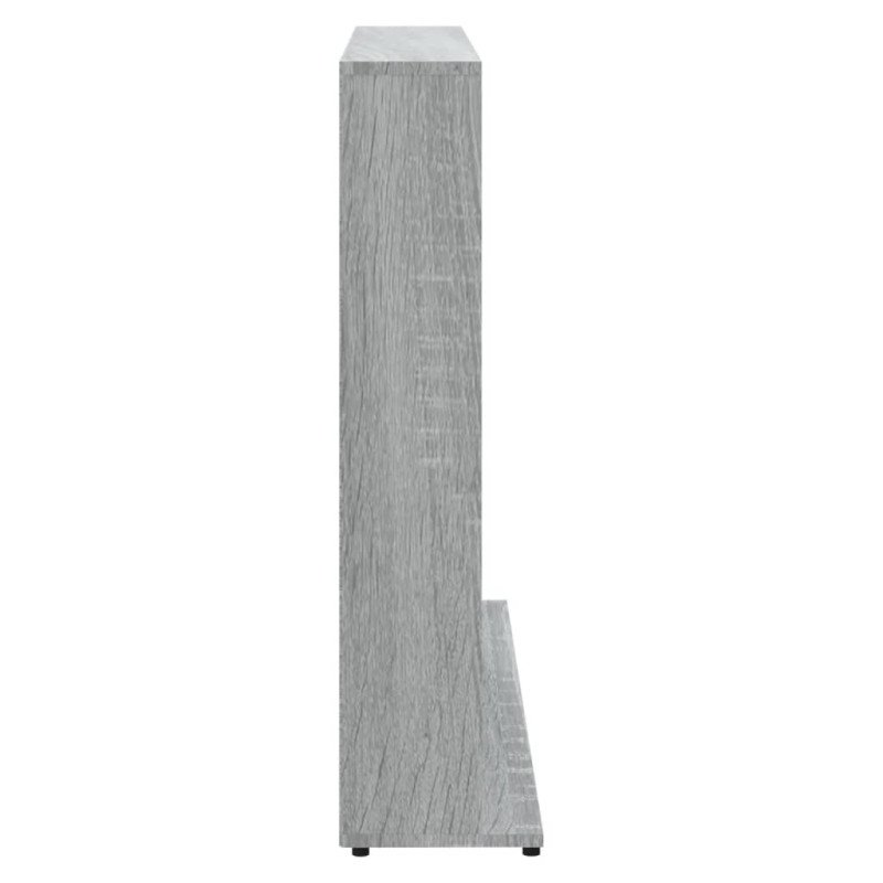 vidaXL CD skrinka sivá sonoma 102x23x89,5 cm spracované drevo