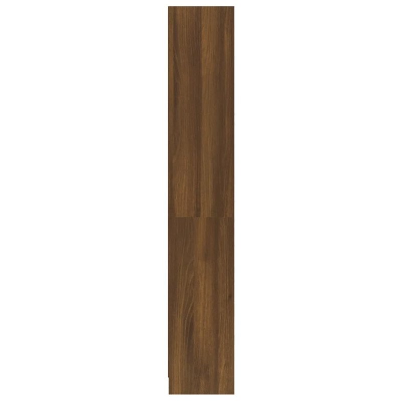 vidaXL 4-poschodová knižnica hnedý dub 60x24x142 cm spracované drevo