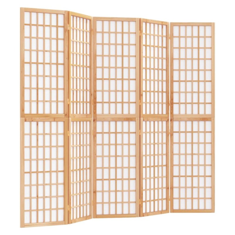 vidaXL Skladací paraván so 5 panelmi japonský štýl 200x170 cm