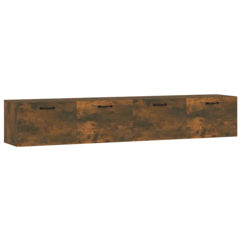 vidaXL Nástenné skrinky 2 ks dymový dub 100x36,5x35 cm sprac. drevo