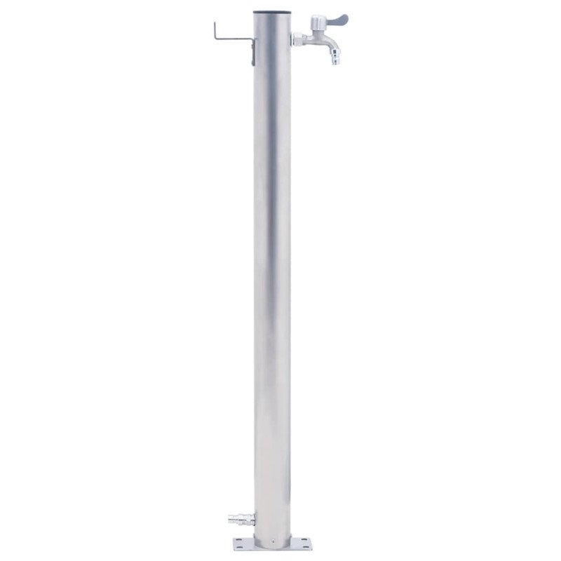 vidaXL Záhradný vodný stĺpik 40 cm nehrdzavejúca oceľ okrúhly