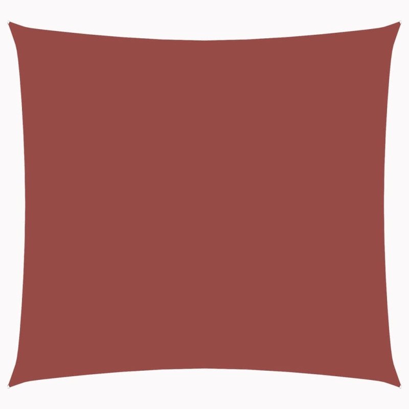 vidaXL Tieniaca plachta, oxford, štvorcová 3,6x3,6 m, tehlová 