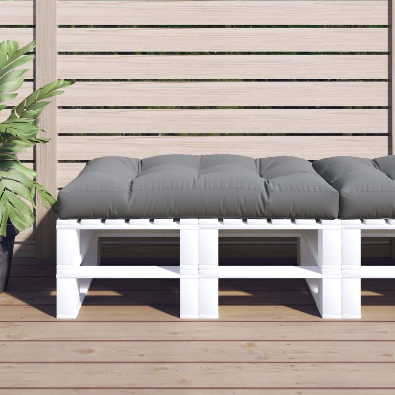 vidaXL Podložka na paletový nábytok 120x80x12 cm, sivá, látka