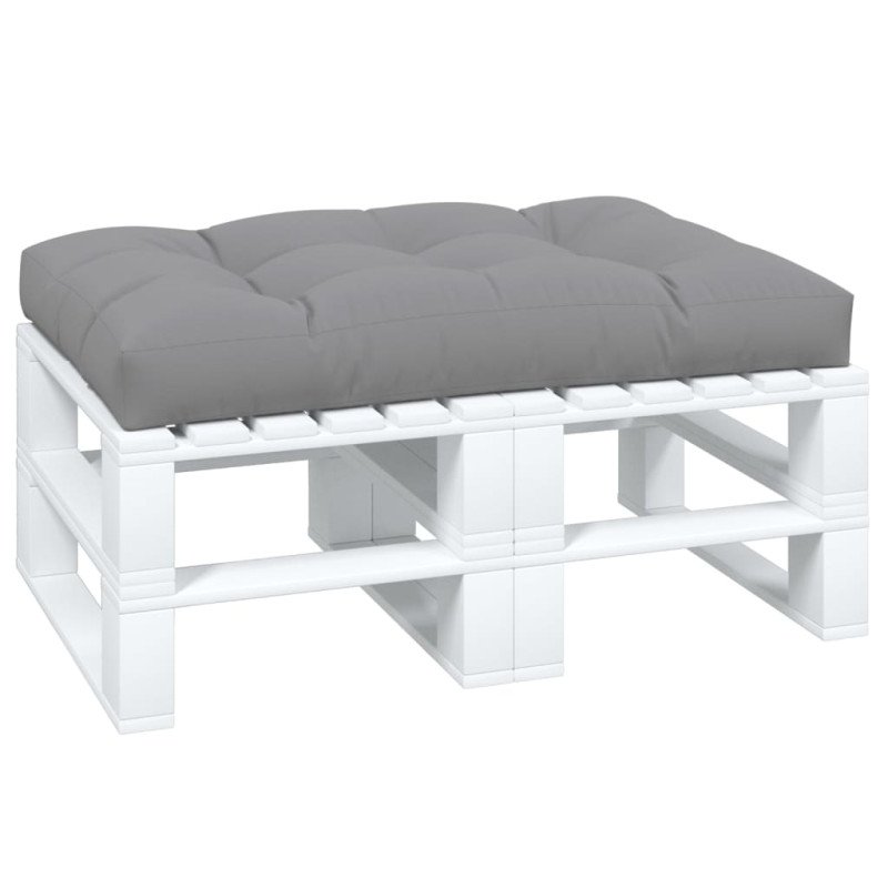 vidaXL Podložka na paletový nábytok 120x80x12 cm, sivá, látka
