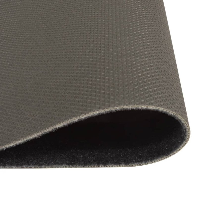 vidaXL Kuchynský koberec umývateľný Coffee čierny 60x180 cm zamat