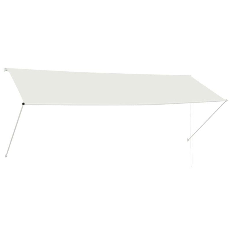 vidaXL Zaťahovacia markíza 350x150 cm krémová