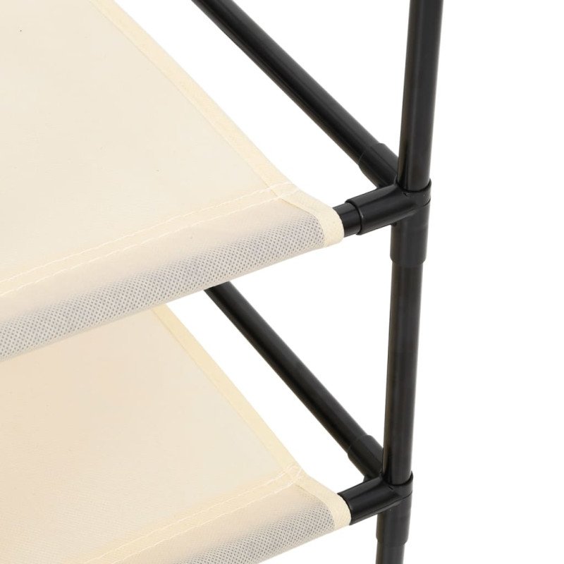 vidaXL Úložná skrinka so 6 zásuvkami 55x29x55 cm krémová oceľová