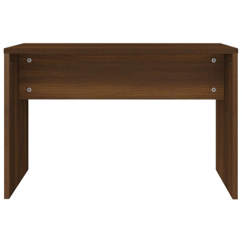 vidaXL Sada toaletného stolíka hnedý dub 74,5x40x141 cm