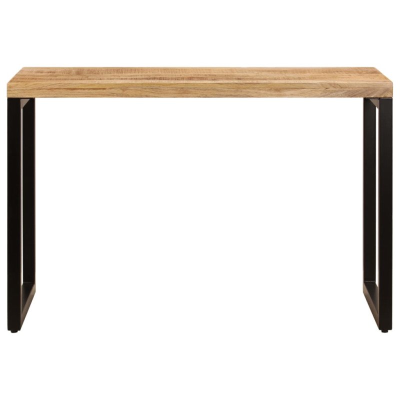 vidaXL Jedálenský stôl 115x55x76 cm masívne mangovníkové drevo a oceľ