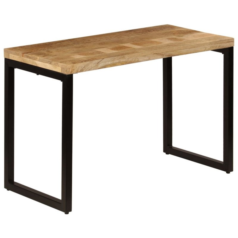 vidaXL Jedálenský stôl 115x55x76 cm masívne mangovníkové drevo a oceľ