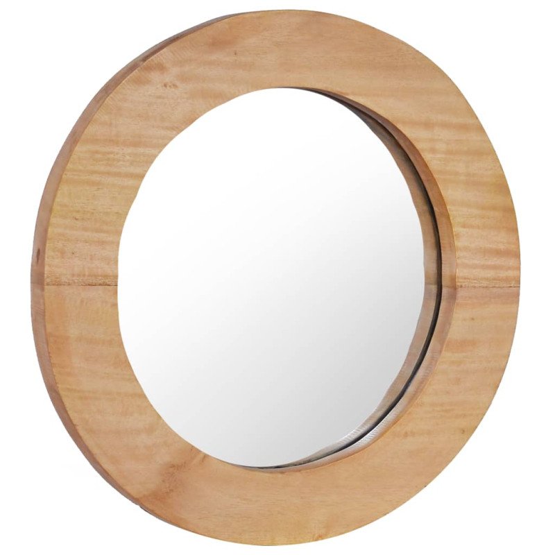 vidaXL Nástenné zrkadlo 40 cm tíkové okrúhle