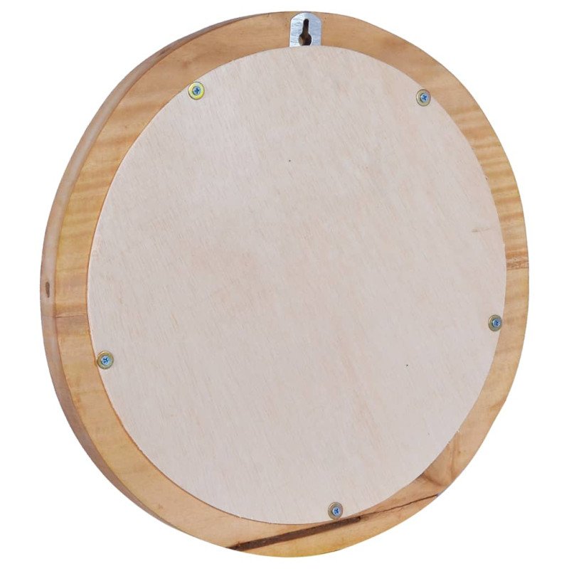vidaXL Nástenné zrkadlo 40 cm tíkové okrúhle