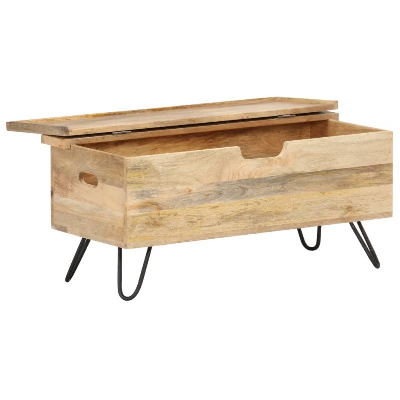 vidaXL Truhlica 90x40x40 cm mangovníkový masív