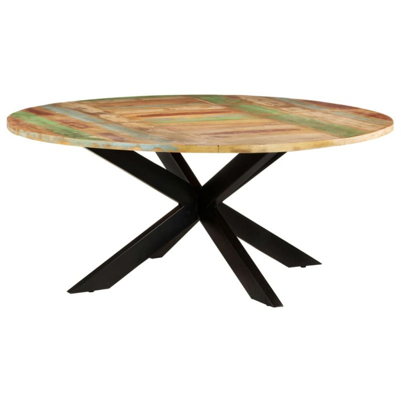 vidaXL Jedálenský stôl okrúhly 175x75 cm masívne recyklované drevo
