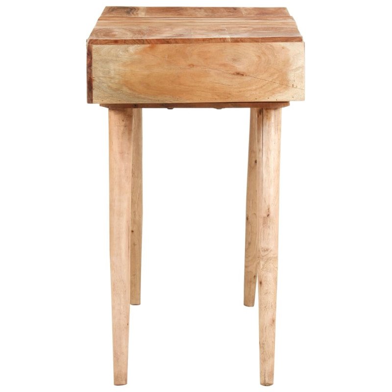 vidaXL Toaletný stolík so zrkadlom 112x45x76 cm masívne akáciové drevo