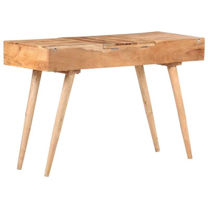 vidaXL Toaletný stolík so zrkadlom 112x45x76 cm masívne akáciové drevo