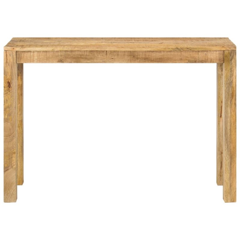 vidaXL Konzolový stolík 110x35x76 cm surový mangovníkový masív 