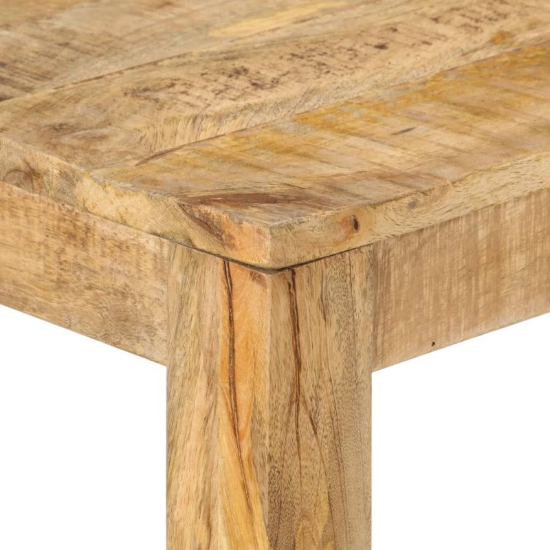 vidaXL Konzolový stolík 110x35x76 cm surový mangovníkový masív 