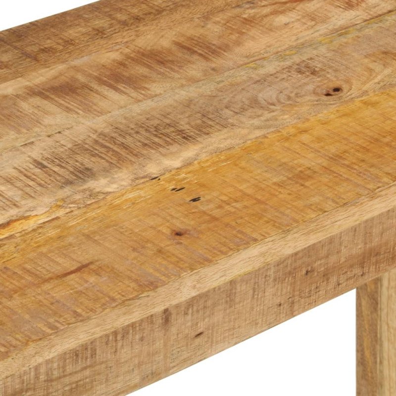 vidaXL Konzolový stolík 110x35x76 cm surový mangovníkový masív 