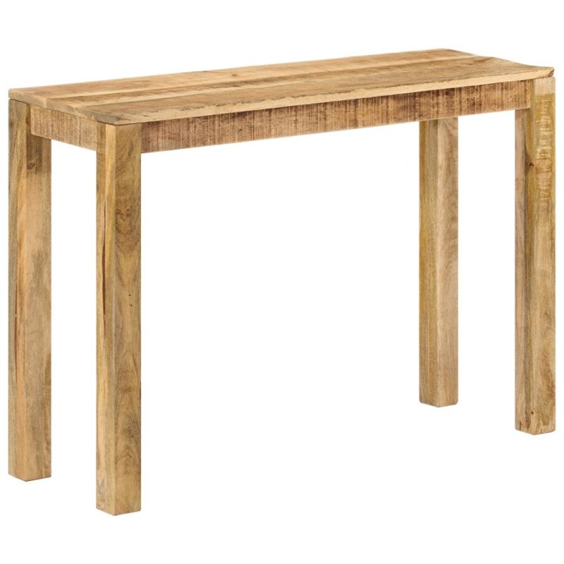 vidaXL Konzolový stolík 110x35x76 cm surový mangovníkový masív 