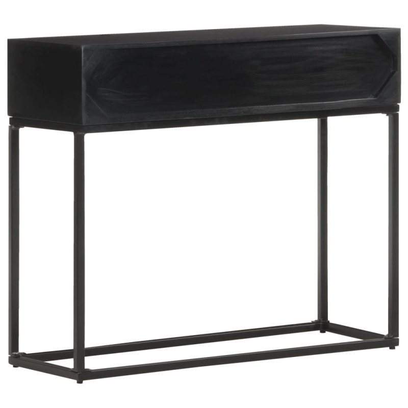 vidaXL Konzolový stolík 90x35x76 cm masívne mangové drevo
