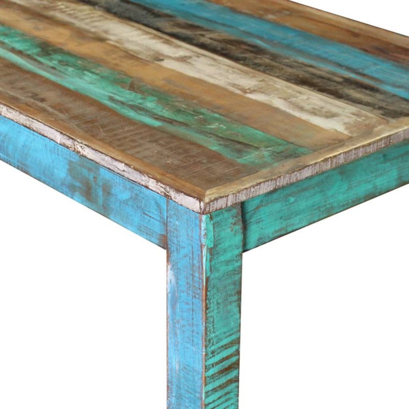 vidaXL Barový stôl, recyklovaný masív 115x60x107 cm