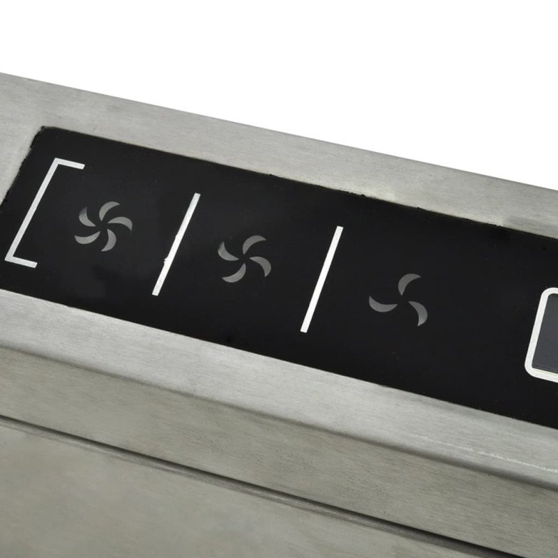 vidaXL Ostrovčekový digestor s LCD displejom