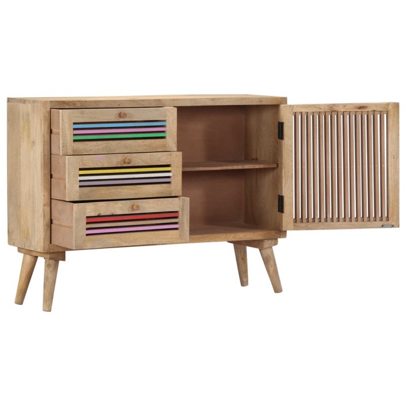 vidaXL Komoda 100x30x75 cm masívne mangovníkové drevo