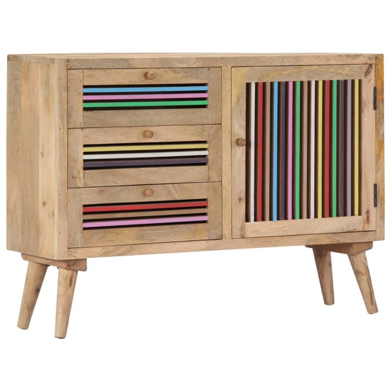 vidaXL Komoda 100x30x75 cm masívne mangovníkové drevo