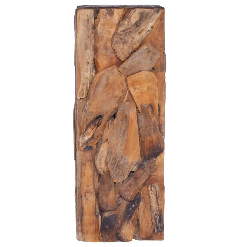 vidaXL Bočný stolík 30x30x80 cm teakový masív