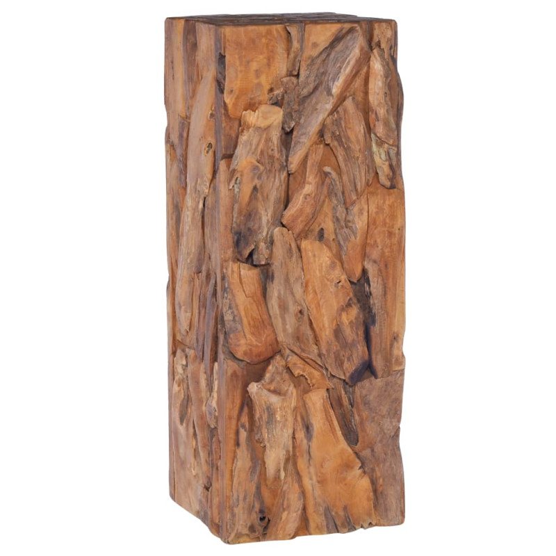 vidaXL Bočný stolík 30x30x80 cm teakový masív