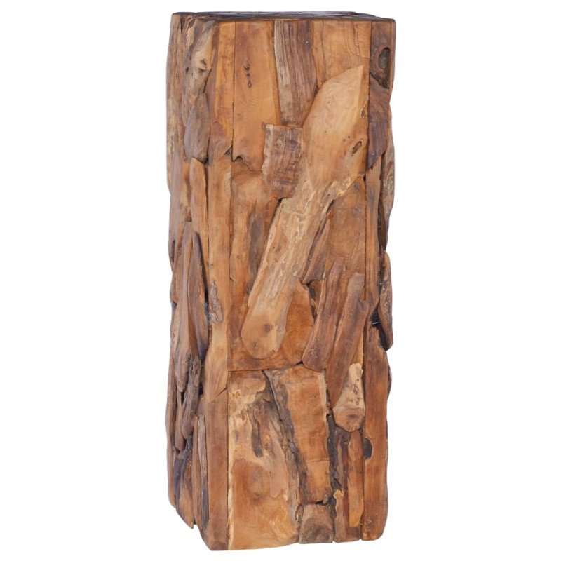 vidaXL Bočný stolík 30x30x80 cm teakový masív
