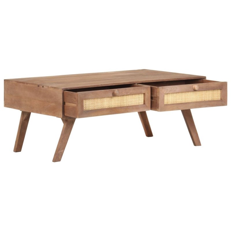 vidaXL Konferenčný stolík 100x60x40 cm, mangový masív