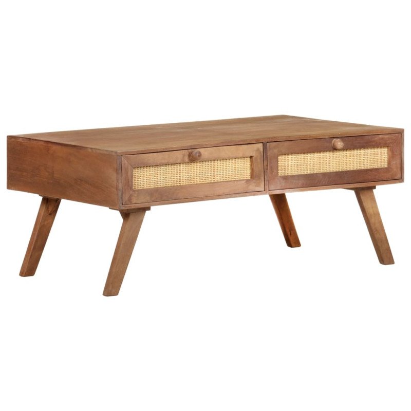 vidaXL Konferenčný stolík 100x60x40 cm, mangový masív