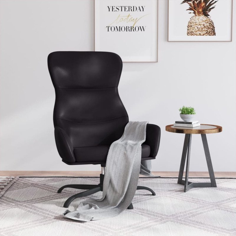 vidaXL Relaxačné kreslo čierne umelá koža