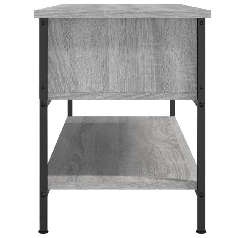 vidaXL TV skrinka sivý dub sonoma 100x35x45 cm kompozitné drevo