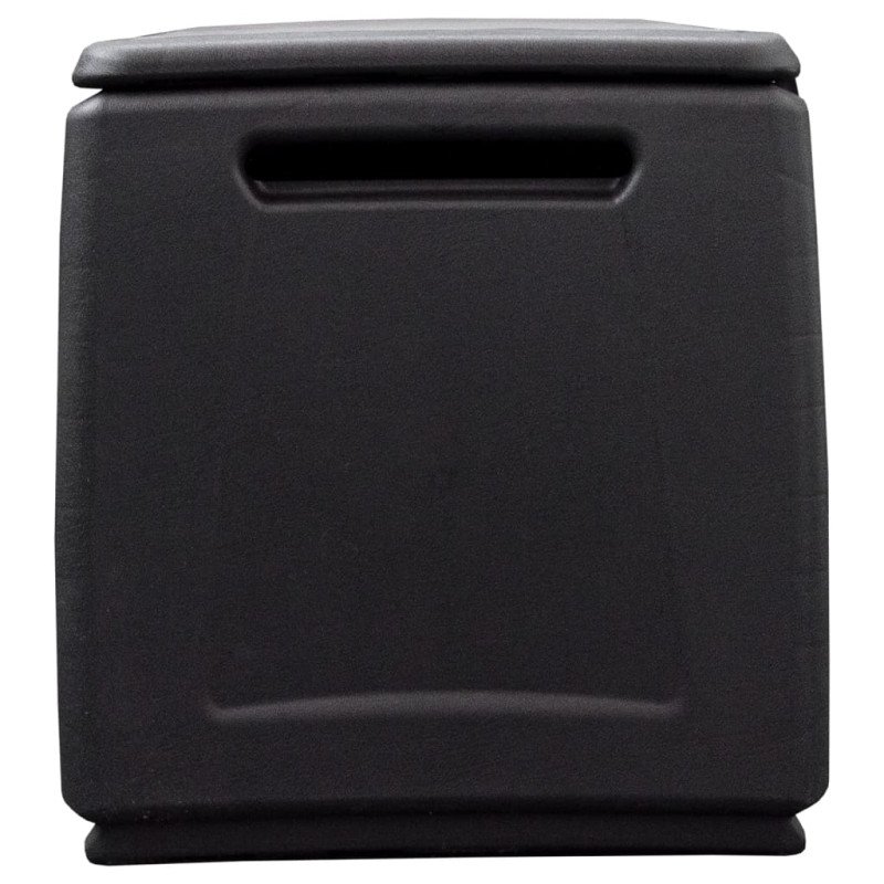 vidaXL Záhradný úložný box 96x53x57 cm 230 l sivo-čierny